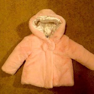 Little Me 18 month pink soft coat
